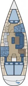 plant of the yacht Bavaria 39