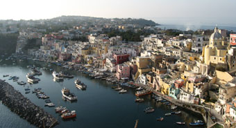 The entrance to the harbour